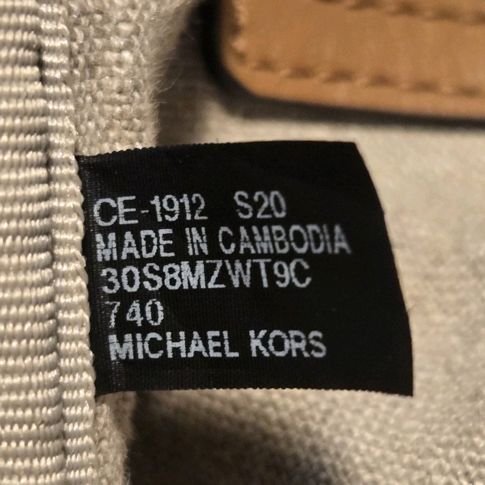 Michael Kors Beige Canvas Tote with Rope Handles - Picture 7 of 7